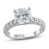 Thumbnail Image 1 of Previously Owned Lab-Grown Diamond Engagement Ring 3-1/4 ct tw Round 14K White Gold