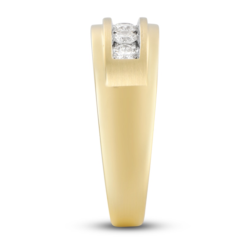 Main Image 2 of Previously Owned Men's Diamond Anniversary Band 1/2 ct tw Round 14K Yellow Gold