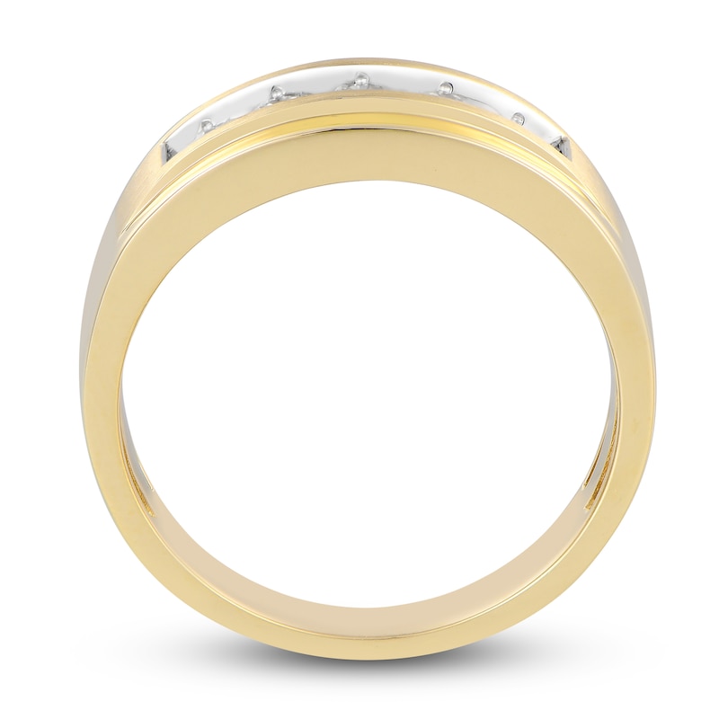 Main Image 3 of Previously Owned Men's Diamond Anniversary Band 1/2 ct tw Round 14K Yellow Gold