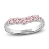 Thumbnail Image 1 of Previously Owned Pink & White Lab-Grown Diamond Contour Ring 1 ct tw 14K White Gold