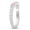 Thumbnail Image 2 of Previously Owned Pink & White Lab-Grown Diamond Contour Ring 1 ct tw 14K White Gold