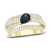 Thumbnail Image 1 of Previously Owned Natural Blue Topaz & Diamond Ring 3/4 ct tw 10K Yellow Gold