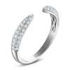Thumbnail Image 2 of Previously Owned Certified Diamond Open Cuff Anniversary Ring 3/8 ct tw 14K White Gold