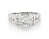Thumbnail Image 1 of Previously Owned Princess-Cut Diamond Engagement Ring 1-5/8 ct tw 14K White Gold Size 6.25
