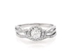 Thumbnail Image 1 of Previously Owned Round-Cut Diamond Halo Twist Bridal Set 1/2 ct tw 14K White Gold Size 5.75