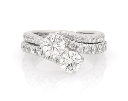Previously Owned Bridal Set 2-1/2 ct tw 14K White Gold