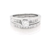 Thumbnail Image 1 of Previously Owned Princess-Cut Diamond Bridal Set 1 ct tw 14K White Gold Size 6