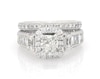Thumbnail Image 1 of Previously Owned Neil Lane Radiant-Cut Diamond Bridal Set 3 ct tw 14K White Gold Size 5.5