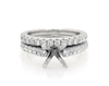 Thumbnail Image 1 of Previously Owned Diamond Bridal Setting 1 ct tw 18K White Gold Size 4.75