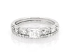 Thumbnail Image 1 of Previously Owned Princess-Cut Diamond Bridal Set 1-1/5 ct tw 14K White Gold Size 6