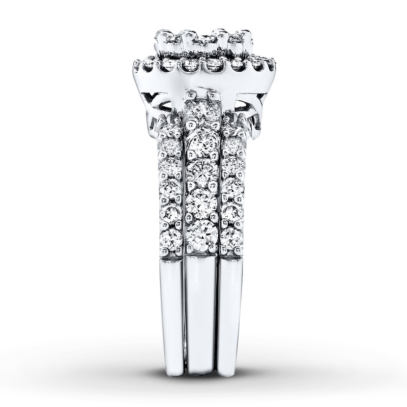 Main Image 3 of Previously Owned Diamond Bridal Set 2 ct tw Round-cut 14K White Gold