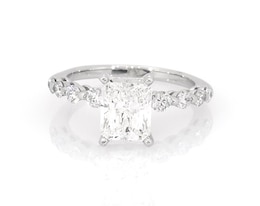 Previously Owned Radiant-Cut Diamond Engagement Ring 1-3/4 ct tw 14K White Gold Size 4.5