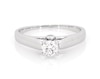 Thumbnail Image 1 of Previously Owned Round-Cut Diamond Solitaire Engagement Ring 3/8 ct tw 14K White Gold Size 8.5