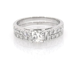 Previously Owned Princess-Cut Diamond Engagement Ring 1-1/2 ct tw 14K White Gold Size 5.75