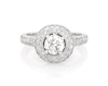 Thumbnail Image 1 of Previously Owned Neil Lane Round-Cut Diamond Halo Engagement Ring 1-5/8 ct tw 14K White Gold Size 5.25