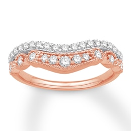 Previously Owned Diamond Enhancer Band 1/2 ct tw Round-cut 14K Two-Tone Gold