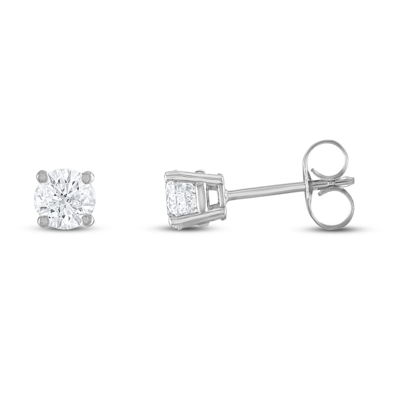 Main Image 2 of Previously Owned Diamond Earrings 3/4 ct tw Round-cut 14K White Gold (I2/I)