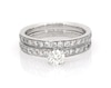 Thumbnail Image 1 of Previously Owned Round-Cut Diamond Bridal Set 1-1/3 ct tw 14K White Gold Size 6.5