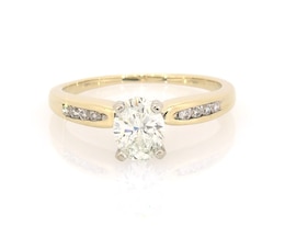 Previously Owned Oval-Cut Diamond Engagement Ring 3/4 ct tw 14K Yellow Gold Size 5