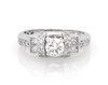 Thumbnail Image 1 of Previously Owned Princess-Cut Diamond Engagement Ring 7/8 ct tw 14K White Gold Size 8