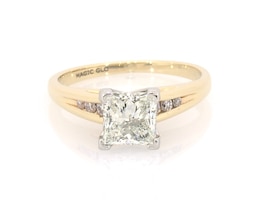 Previously Owned Princess-Cut Diamond Engagement Ring 1-5/8 ct tw 14K Yellow Gold Size 7