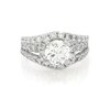 Thumbnail Image 1 of Previously Owned Round-Cut Diamond Halo Engagement Ring 2-3/4 ct tw 18K White Gold Size 7