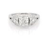 Thumbnail Image 1 of Previously Owned Cushion-Cut Engagement Ring 1-1/4 ct tw 14K White Gold Size 4.75