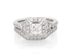 Thumbnail Image 1 of Previously Owned Neil Lane Princess-Cut Diamond Halo Bridal Set 1-1/2 ct tw 14K White Gold Size 5.5