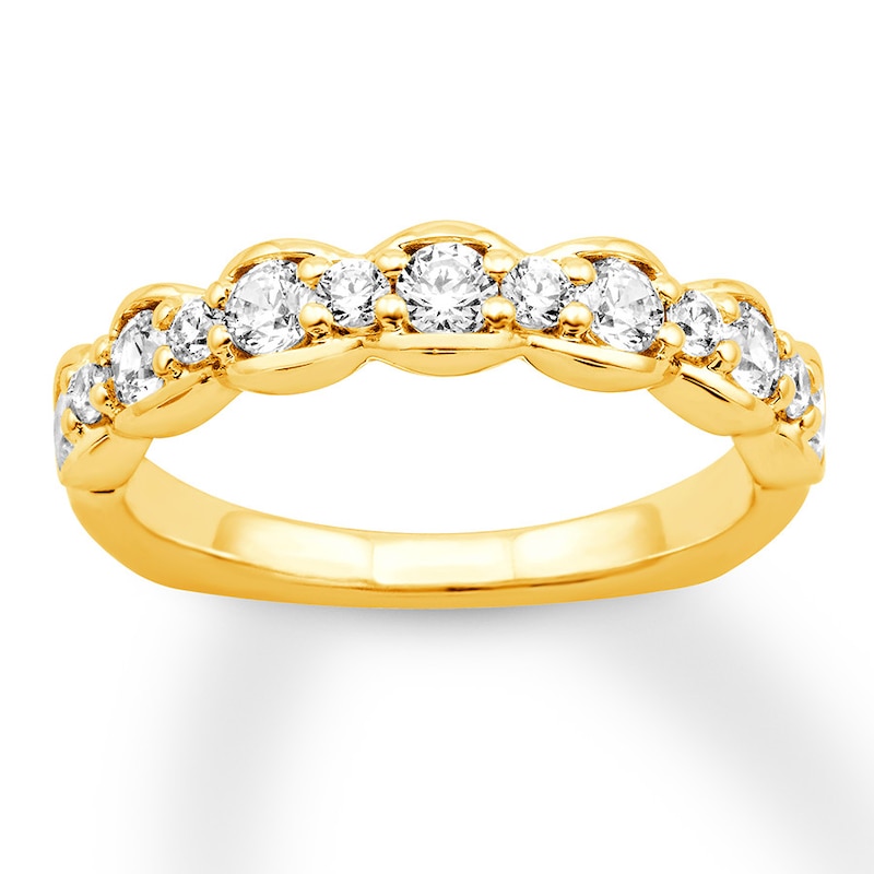 Main Image 1 of Previously Owned Hearts Desire Diamond Band 3/4 ct tw Ideal-cut 18K Yellow Gold