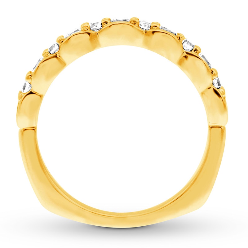 Main Image 2 of Previously Owned Hearts Desire Diamond Band 3/4 ct tw Ideal-cut 18K Yellow Gold