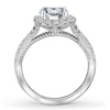 Thumbnail Image 2 of Previously Owned Diamond Engagement Ring Setting 1/2 ct tw Round 14K White Gold