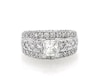 Thumbnail Image 1 of Previously Owned Princess-Cut Diamond Engagement Ring 2-1/5 ct tw 14K White Gold Size 6.75