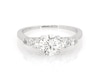 Thumbnail Image 1 of Previously Owned Round-Cut Diamond Five-Stone Engagement Ring 1-1/6 ct tw 14K White Gold Size 5.75