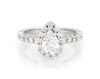 Thumbnail Image 1 of Previously Owned Pear-Shaped Diamond Halo Engagement Ring 1-1/2 ct tw 14K White Gold Size 7