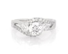 Thumbnail Image 1 of Previously Owned Round-Cut Diamond Three-Stone Engagement Ring 1-1/4 ct tw 14K White Gold Size 5.75