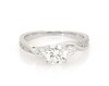 Thumbnail Image 1 of Previously Owned Round-Cut Diamond Three-Stone Engagement Ring 1 ct tw 14K White Gold Size 5.25