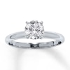 Thumbnail Image 1 of Previously Owned Diamond Solitaire Ring 1 carat Round-cut 14K White Gold (I2/I)