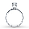 Thumbnail Image 2 of Previously Owned Diamond Solitaire Ring 1 carat Round-cut 14K White Gold (I2/I)