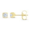 Thumbnail Image 1 of Previously Owned THE LEO First Light Diamond Solitaire Earrings 1/2 ct tw 14K Yellow Gold (I1/I)