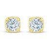 Thumbnail Image 2 of Previously Owned THE LEO First Light Diamond Solitaire Earrings 1/2 ct tw 14K Yellow Gold (I1/I)