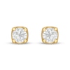 Thumbnail Image 3 of Previously Owned THE LEO First Light Diamond Solitaire Earrings 1/2 ct tw 14K Yellow Gold (I1/I)