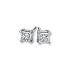 Thumbnail Image 1 of Previously Owned Diamond Earrings 1/2 ct tw Princess-cut 14K White Gold (I2/I)