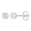 Thumbnail Image 1 of Previously Owned THE LEO First Light Diamond Solitaire Earrings 3/4 ct tw 14K White Gold (I1/I)