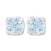 Thumbnail Image 2 of Previously Owned THE LEO First Light Diamond Solitaire Earrings 3/4 ct tw 14K White Gold (I1/I)