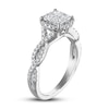 Thumbnail Image 2 of Previously Owned Diamond Engagement Ring 1 ct tw Princess/Round 14K White Gold