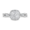 Thumbnail Image 3 of Previously Owned Diamond Engagement Ring 1 ct tw Princess/Round 14K White Gold