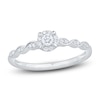 Thumbnail Image 1 of Previously Owned Diamond Halo Promise Ring 1/5 ct tw 10K White Gold