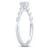 Thumbnail Image 2 of Previously Owned Diamond Halo Promise Ring 1/5 ct tw 10K White Gold