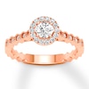 Thumbnail Image 1 of Previously Owned Diamond Promise Ring 1/2 ct tw Round 10K Rose Gold