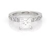 Thumbnail Image 1 of Previously Owned Princess-Cut Diamond Engagement Ring 2-3/8 ct tw 14K White Gold Size 5.25